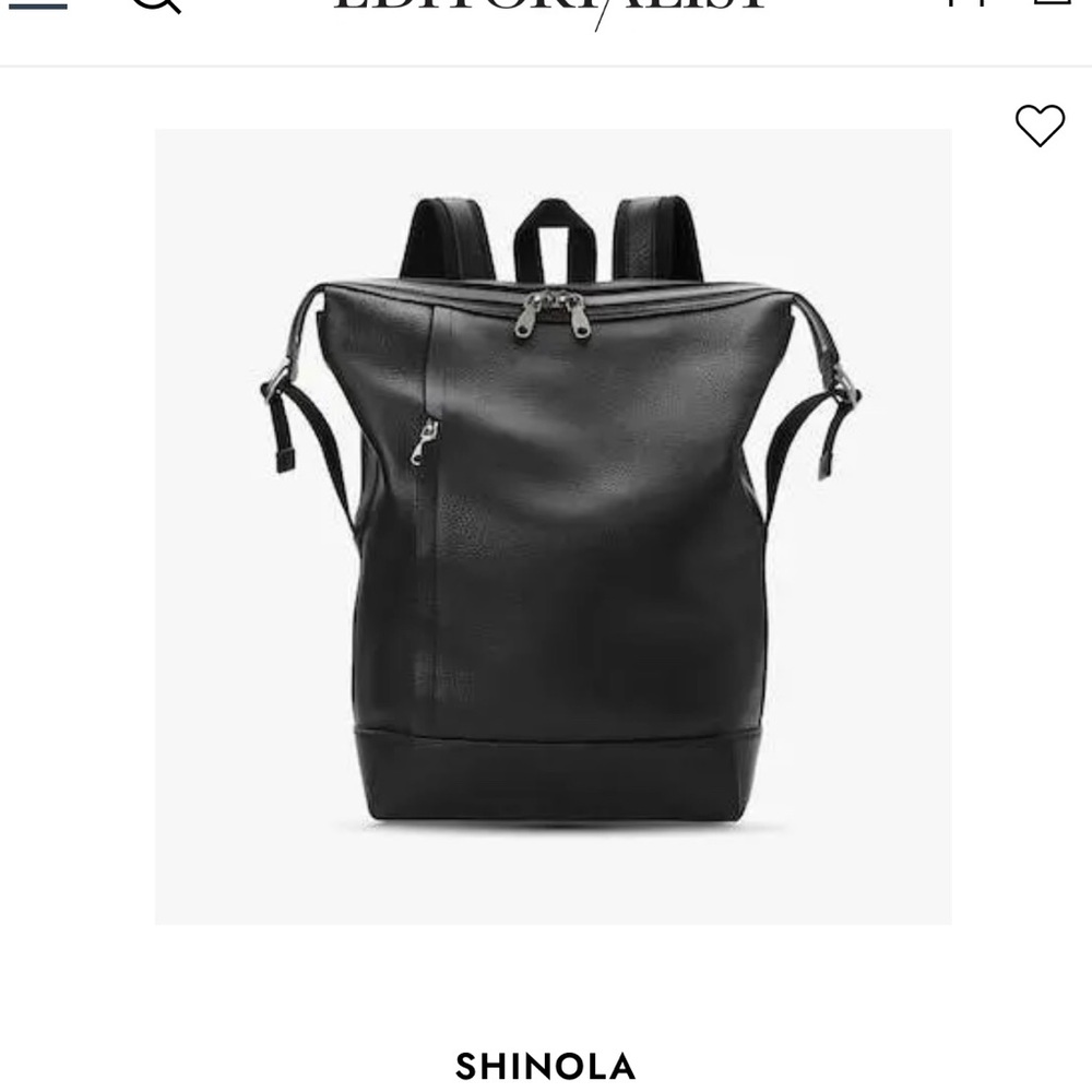 Shinola Classic Canfield Black Backpack